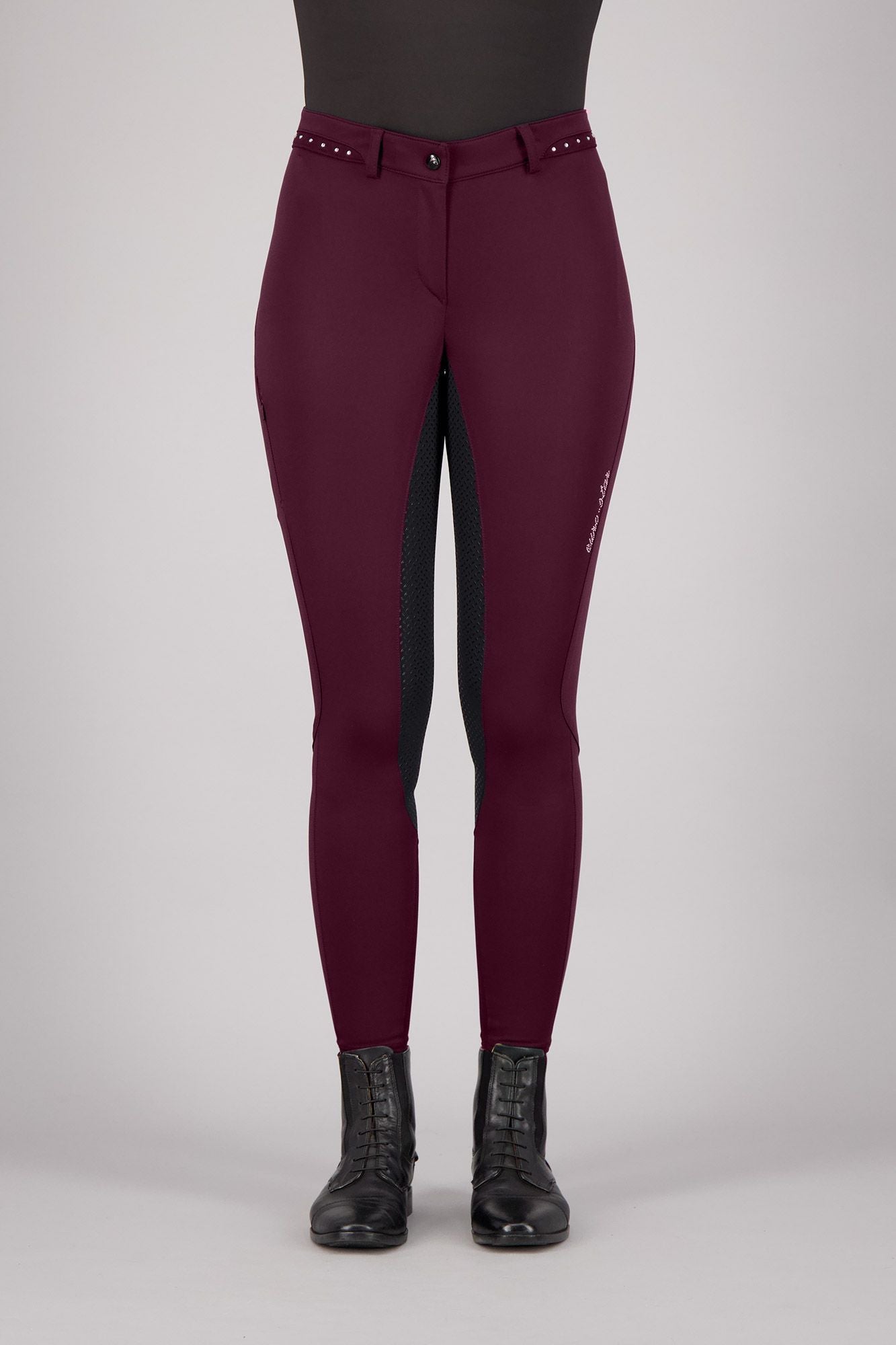 Pantaloni de echitatie ES Equitation Queen Diamond FullGrip