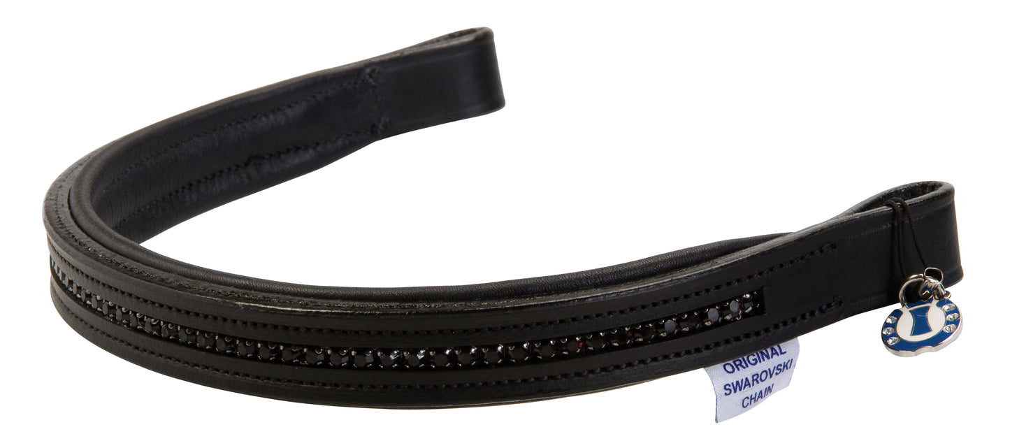 IR Browband Swarovski dark red