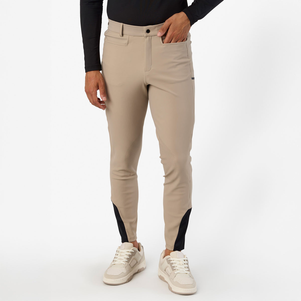 Pantaloni echitatie ES Camelio Men KneeGrip