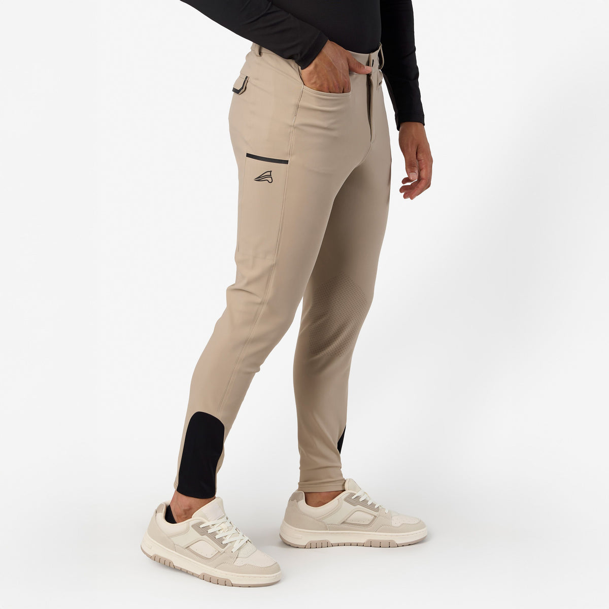 Pantaloni echitatie ES Camelio Men KneeGrip