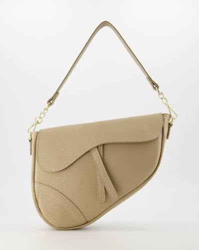 Poseta din piele in forma de sa