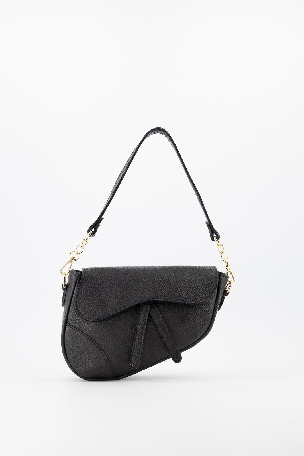 Poseta din piele in forma de sa